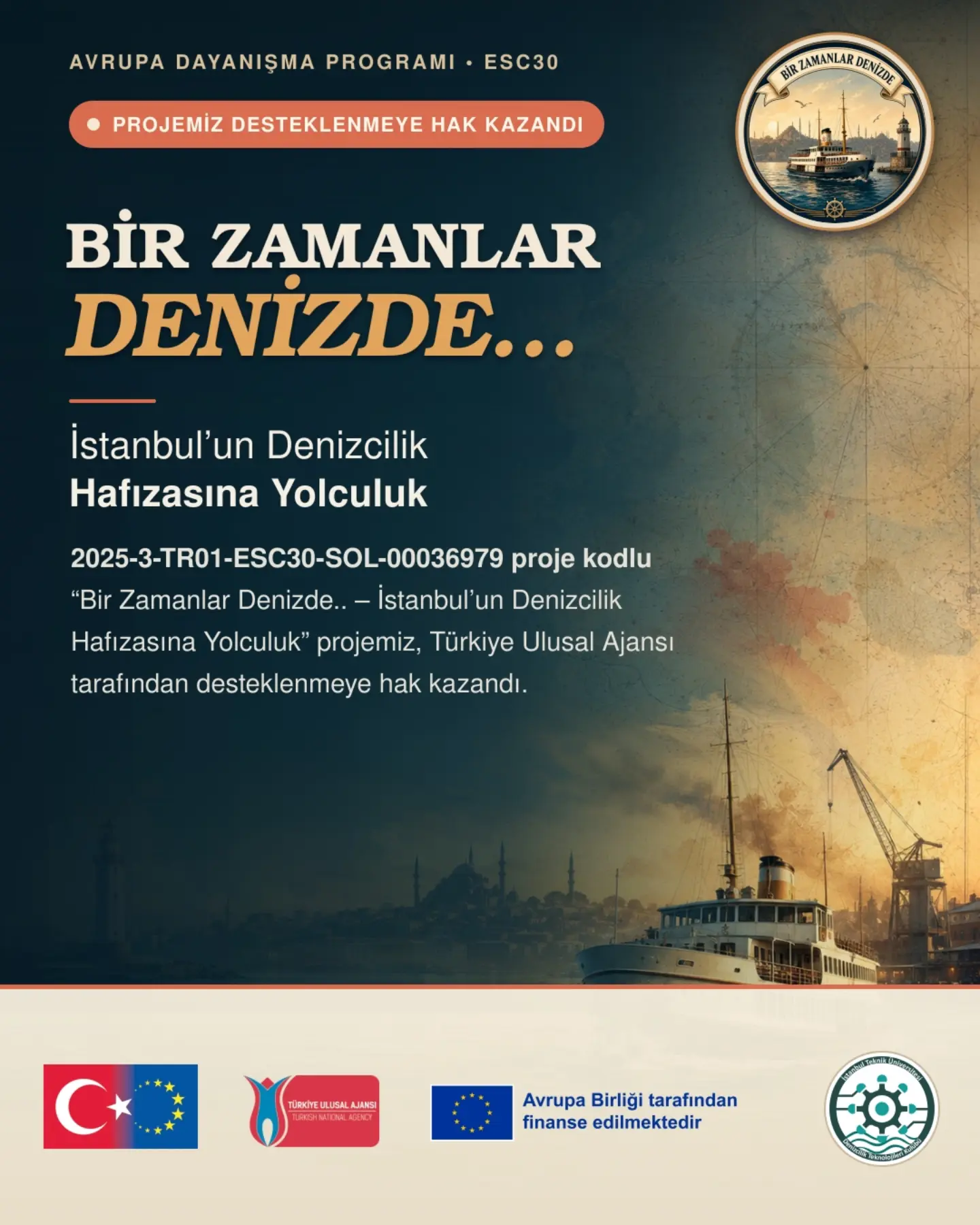 Projemizin desteklenmeye hak kazandığını duyuran görsel